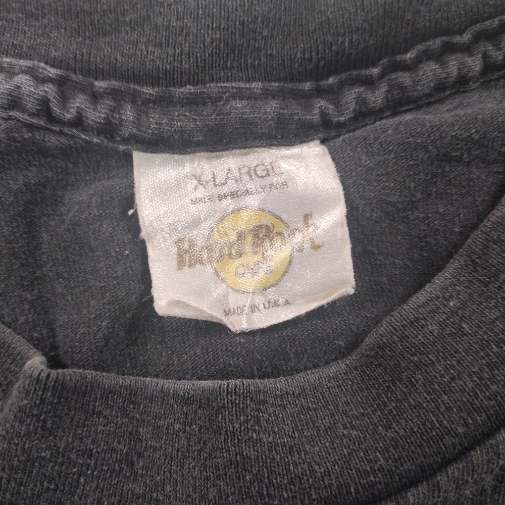 Vtg Hard Rock Cafe Tee Men's XL Black Single Stitch Boxy Washington DC Made USA - Picture 3 of 9